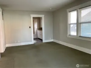 Living area from front door