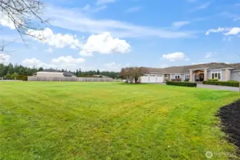 Space abounds on all sides of the home