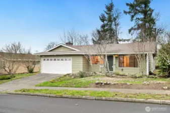 Its a classic mid-century, built in 1968 when lumber was clear, a 2x4 was actually 2 inches by 4 inches.  Why does it matter?  It is a solid build which has stood the test of time and also has charming street appeal!