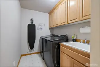 Upper floor laundry room.