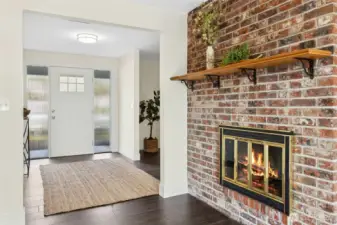 Looking back to the front entry.