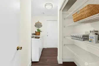 Huge utility room off the garage.
