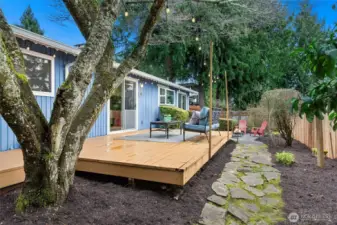 Beautiful spaces throughout the yard.