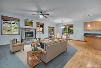 Virtual Staged living room