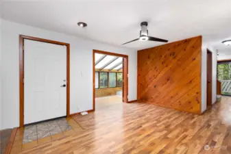 Dining Room and one of two entry front entry into the home