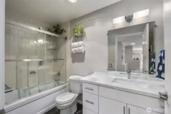 Guest bathroom. Updated in 2021