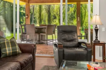 Light-filled and gorgeous, private outlooks from nearly every room. Relax in the Family room with the oversized wood fireplace, and three door accesses to the back yard.