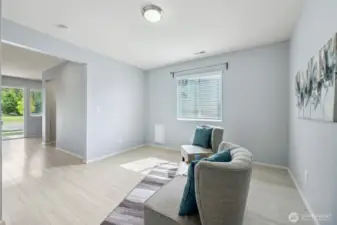 Plenty of natural light, with easy access to the dog run for fido!