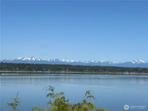 This property sits in the privacy of a cul-de-sac and enjoys this uninterrupted view of the Olympic Mountain range.