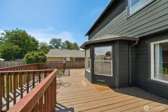 Large private deck