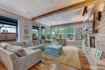 There aren't many homes in Trilogy with a hearth like this one!