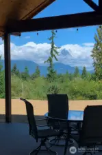 Outdoor dining with a view