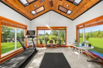 Sunroom off primary with covered patio access