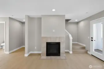 Fireplace in living room