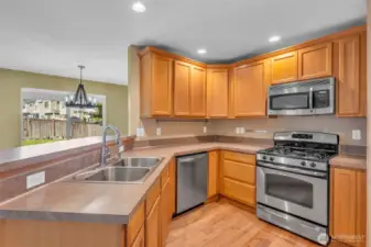 All kitchen appliances including