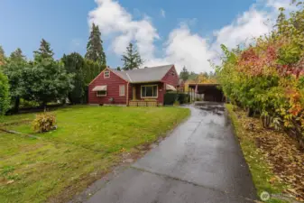 Large yard, & deep driveway for plenty of Parking.