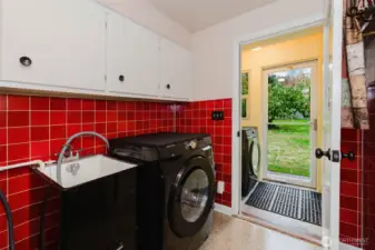 Utility & back entry.