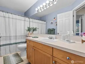 A full bathroom completes the upstairs level.