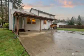 Lots of concreted space for whatever you need