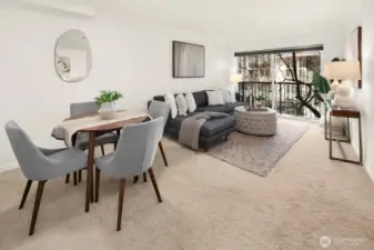 Dinning and living room area