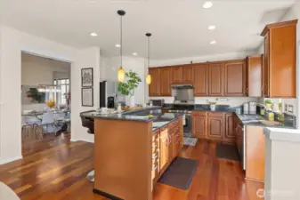 Stainless steel appliances and new dishwasher