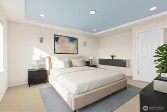 Upstairs primary suite