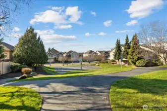 Park with trails and sport court