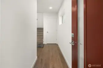 Front entry opening to foyer.