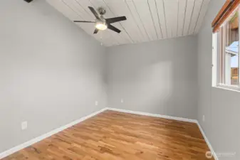 Sunny office / yoga / craft  / flex space right off the front entry.