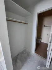 Primary closet