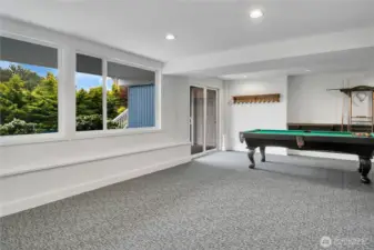 Media room, plumbed for 2nd kitchen