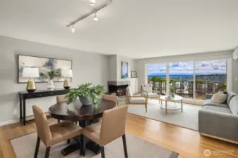 Gleaming hardwood floors