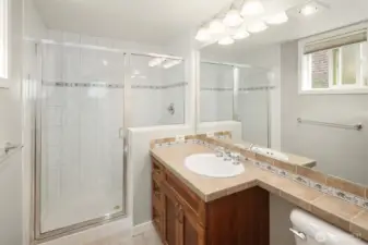 Primary ensuite 3/4th bathroom with large shower