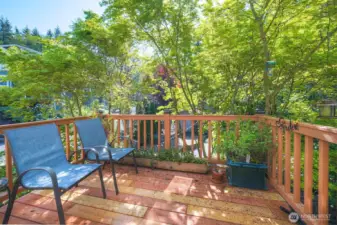 Private deck off Primary bedroom