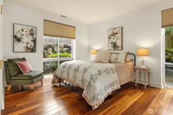 Very generous bedroom #3 is light and bright.