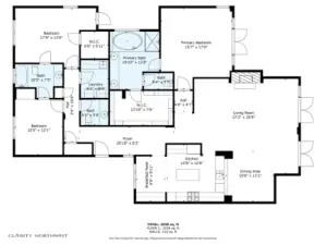 Here is the complete floor plan for this 2,036 sq ft home!