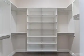Oversized walkin closet