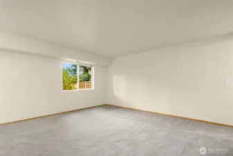 Brand new carpet and paint