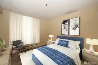 The second bedroom (virtually staged)