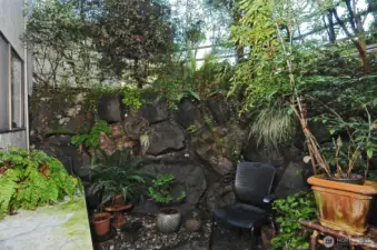 Private patio adjacent to the master bedroom.