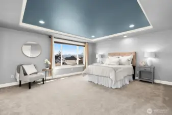Primary suite offers territorial and Mt. Rainier views!
