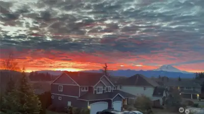 Morning sunrise from the primary suite!