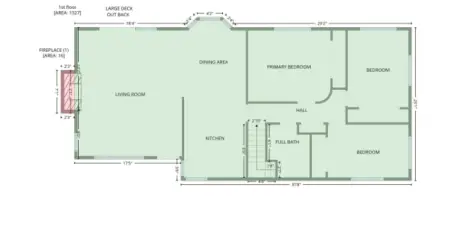 Main Floor area - approx SF