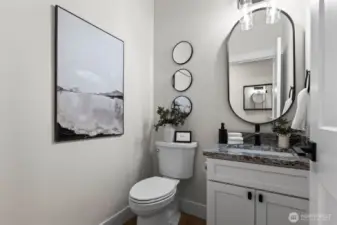 Main floor powder room