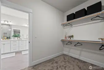 Primary closet