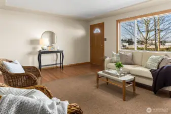 Large picture window offers lot of natural light