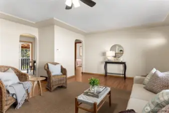 Large open living room