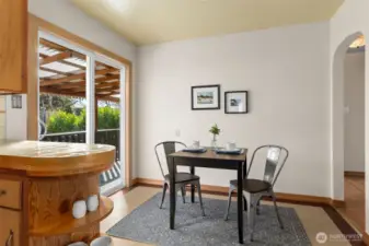 Kitchen with eating space