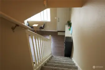 stairway leading to upstairs