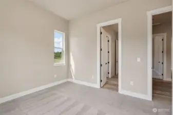 Spacious secondary bedrooms connected via the Jack and Jill bathroom